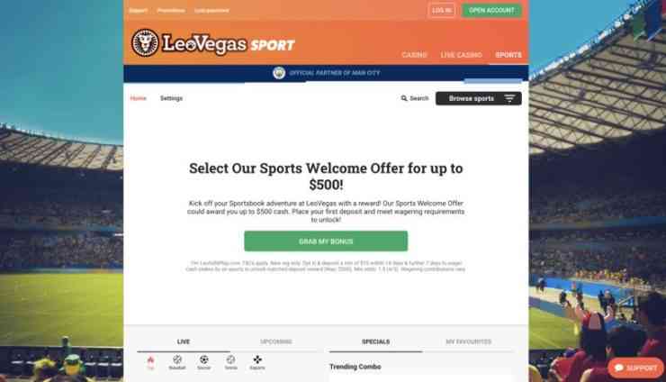LeoVegas Sports Betting