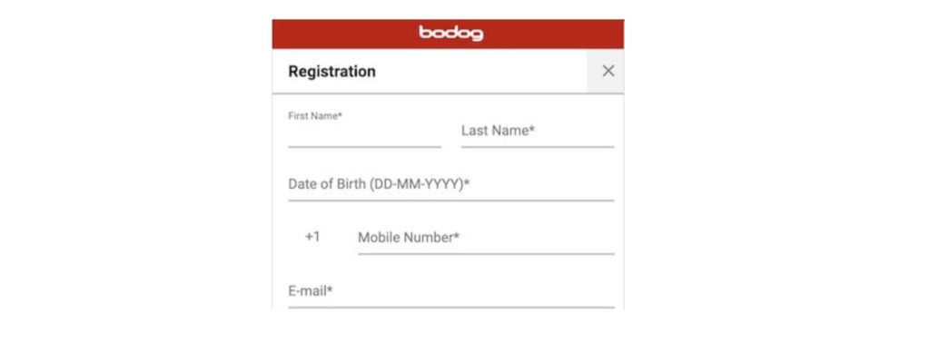 Register at Bodog