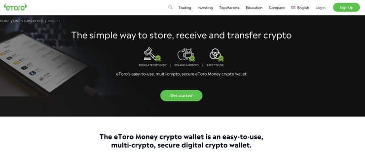 eToro Crypto Wallet