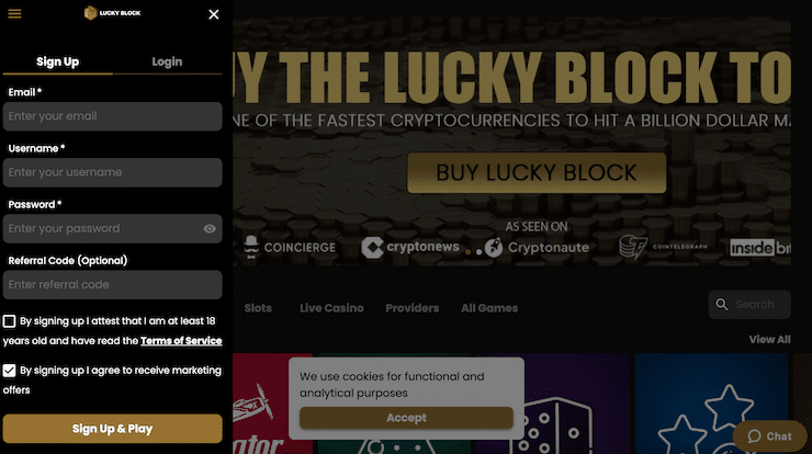 Lucky Block Register 1